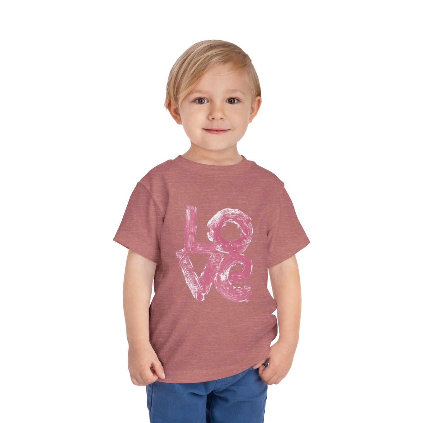 Toddler Love Tee - Cute Short Sleeve T-Shirt for Kids | Perfect for Valentine's Day & Everyday Wear