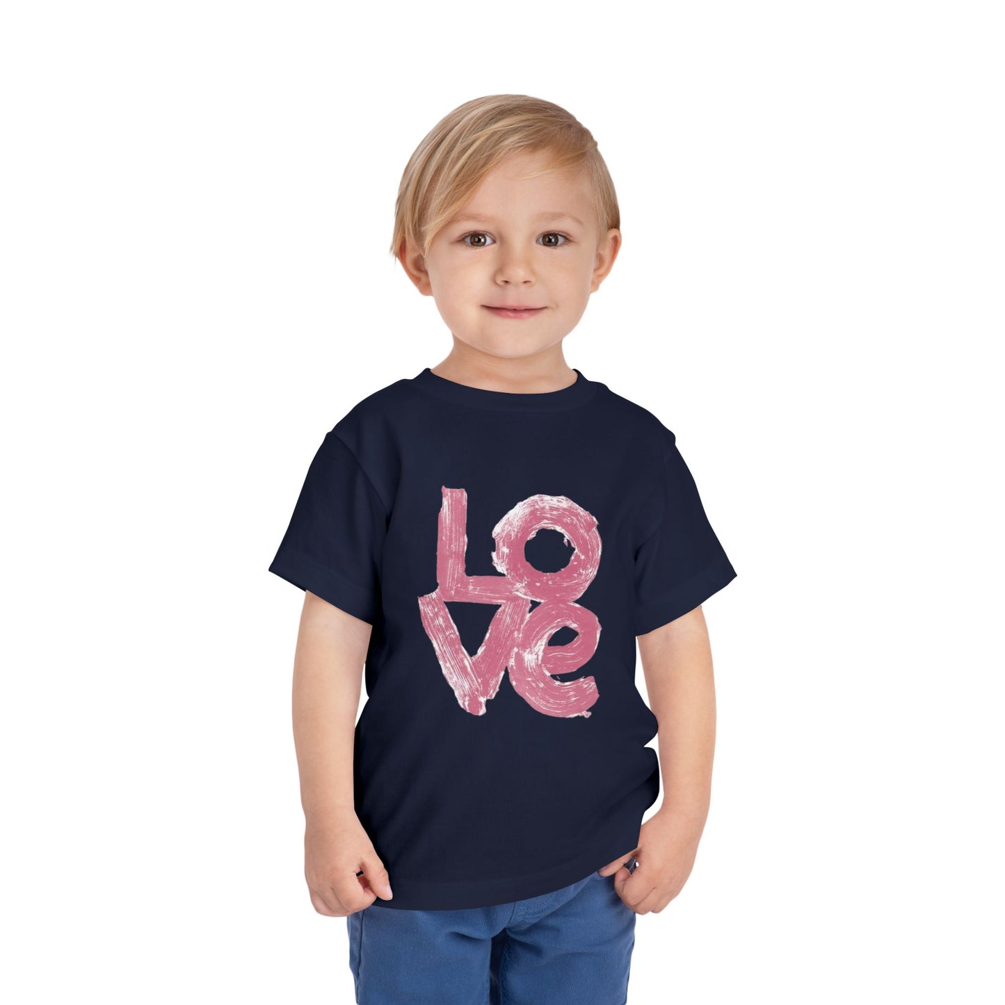 Toddler Love Tee - Cute Short Sleeve T-Shirt for Kids | Perfect for Valentine's Day & Everyday Wear