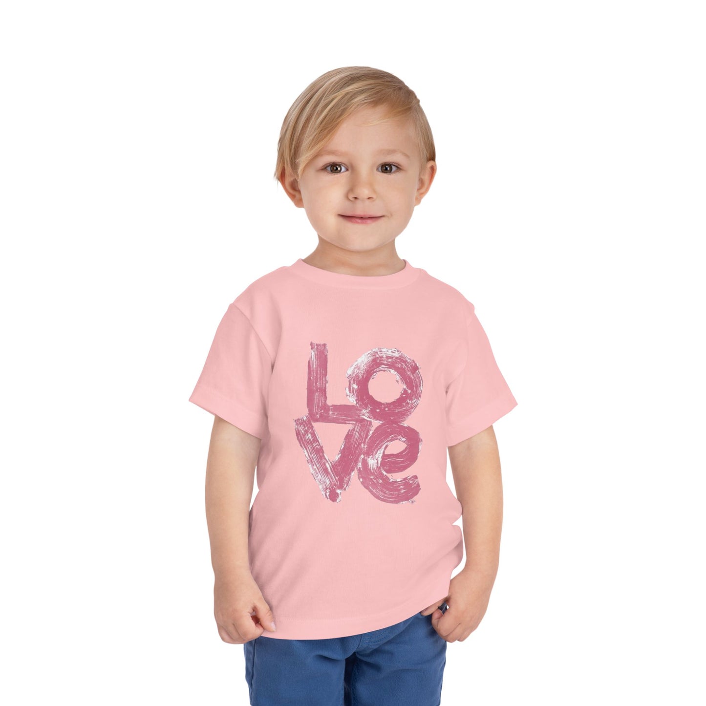 Toddler Love Tee - Cute Short Sleeve T-Shirt for Kids | Perfect for Valentine's Day & Everyday Wear