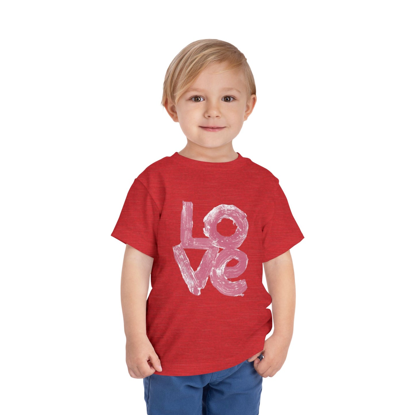 Toddler Love Tee - Cute Short Sleeve T-Shirt for Kids | Perfect for Valentine's Day & Everyday Wear