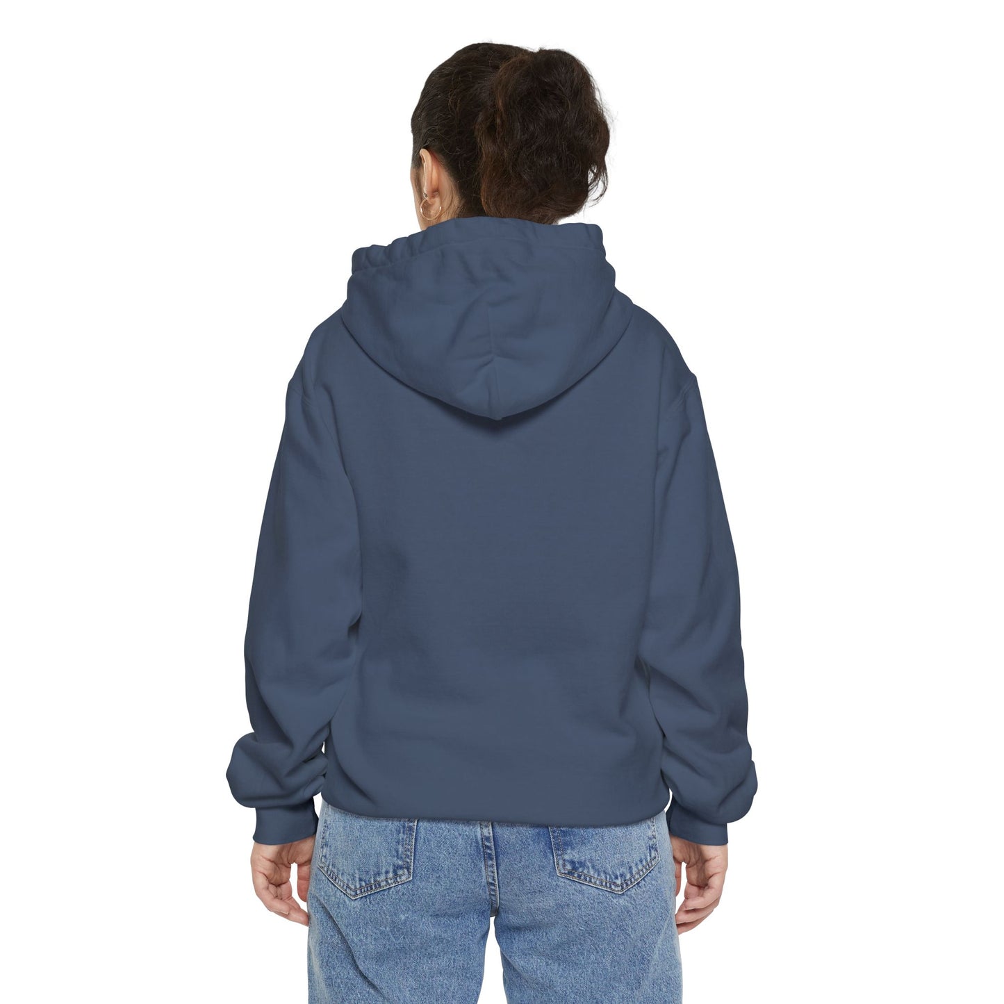 Adventure Awaits Hoodie - Unisex Garment-Dyed with Mountain Design