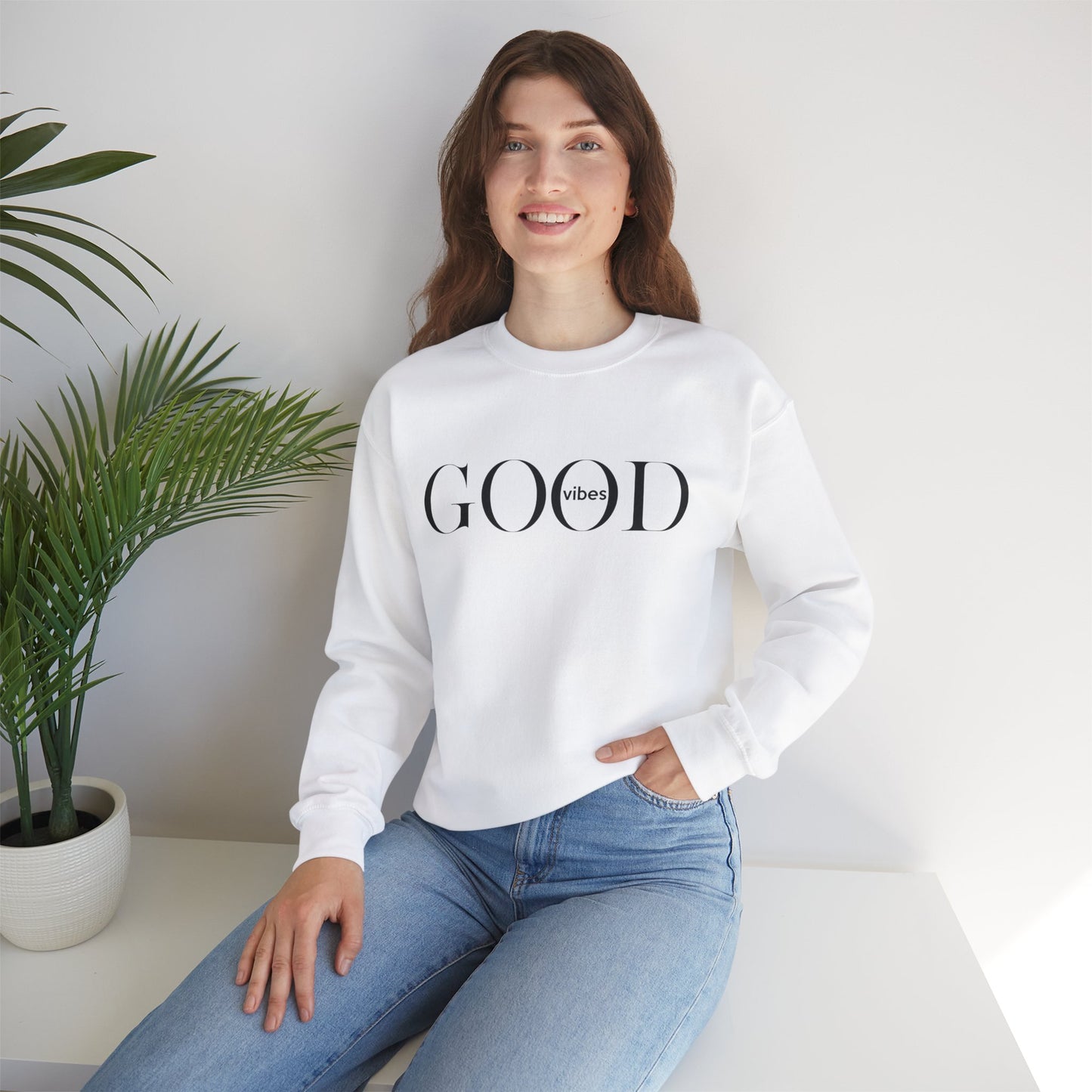 Good Vibes Unisex Heavy Blend™ Crewneck Sweatshirt