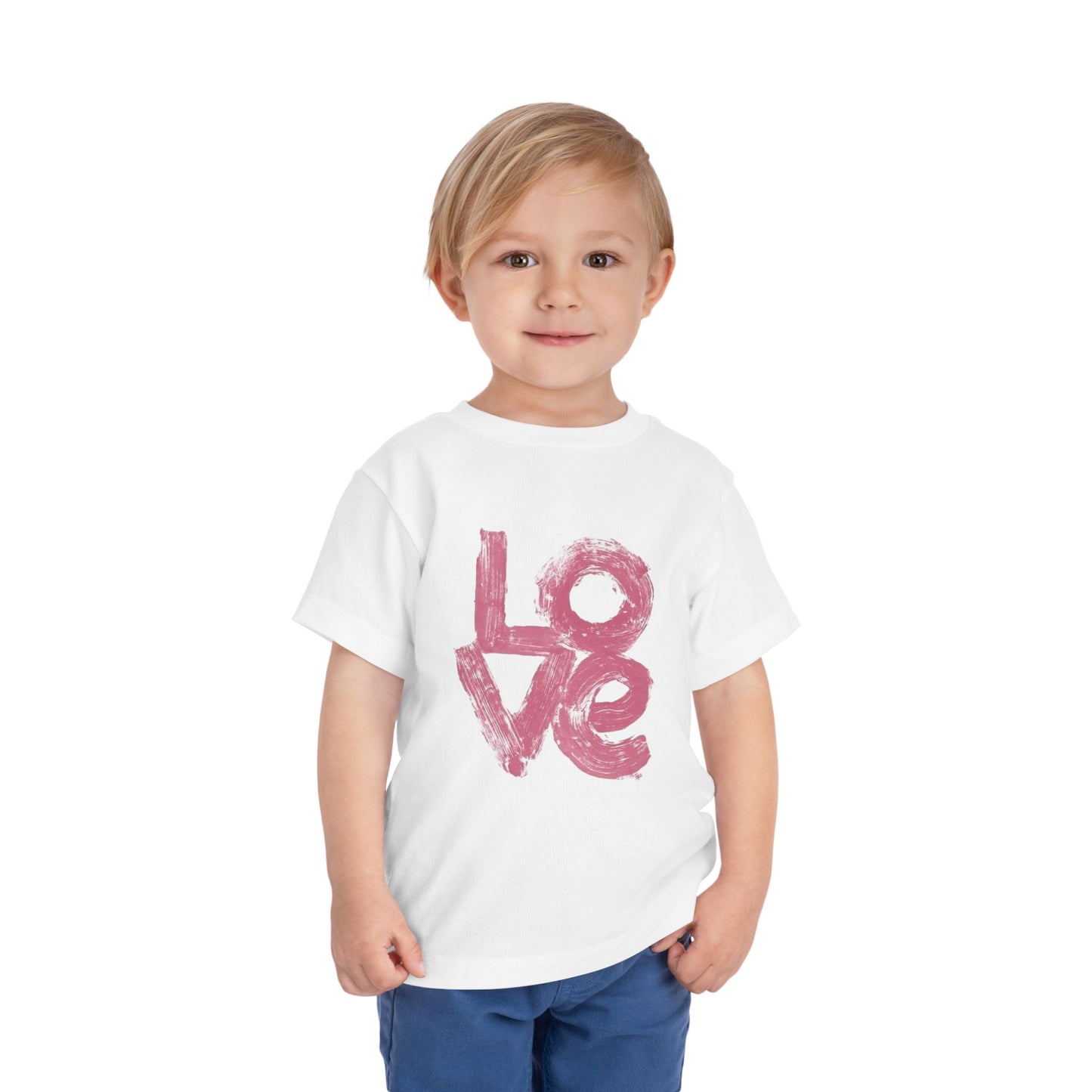 Toddler Love Tee - Cute Short Sleeve T-Shirt for Kids | Perfect for Valentine's Day & Everyday Wear